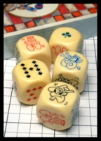 Dice : Dice - Poker Dice - Graciela Rodo Boulanger Designed  - eBay May 2016